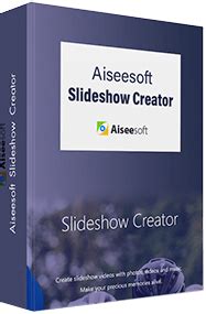 Free update of the transportable Aiseesoft Slideshow Creator